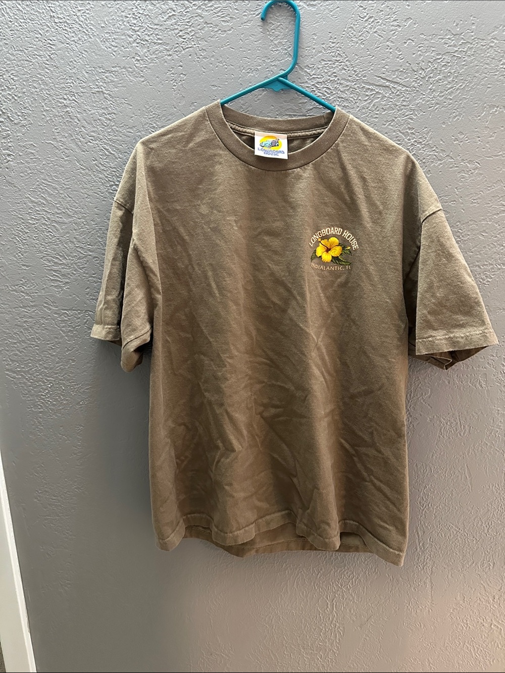 Floral Logo Short Sleeve Tee - Brown
